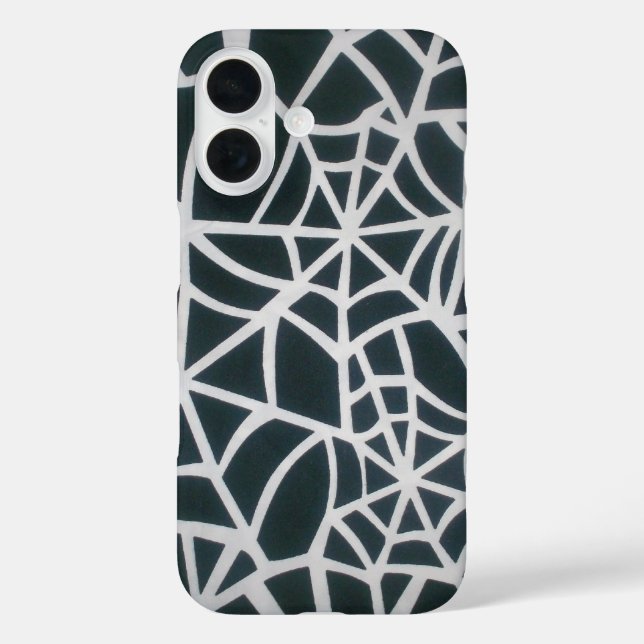 Web of Mystery: Delicate Trap - White Spider Web Case-Mate iPhone Case (Back)