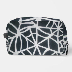 Web of Style: White and Black Spiderweb Print Bag