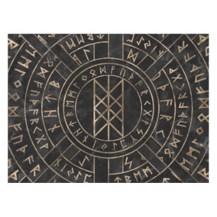 Web of Wyrd The Matrix of Fate- Marble and gold Tablecloth