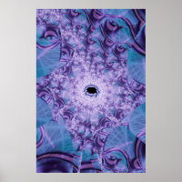 Web | Purple and Blue Fractal Art