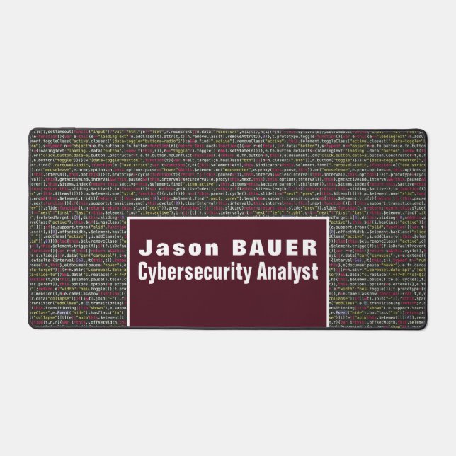 Web Script, Information Technology, Computer Desk Mat (Front)