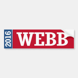 WEBB 2016 BUMPER STICKER