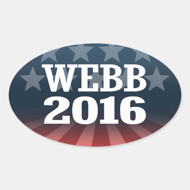 WEBB 2016 OVAL STICKER (Front)