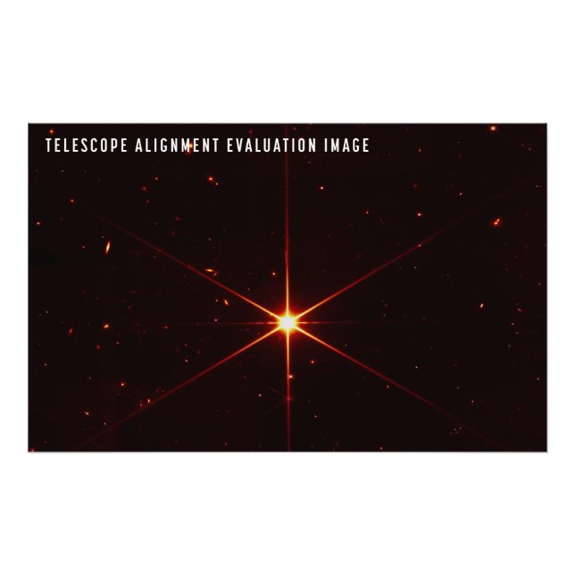 Webb Space Telescope, A Starry Guide to Alignment Photo Print (Front)