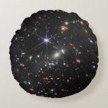 Webb Space Telescope science nasa universe star as Round Cushion<br><div class="desc">Webb Space Telescope science nasa universe star astronomy public domain</div>