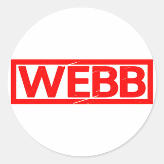 Webb Stamp Classic Round Sticker