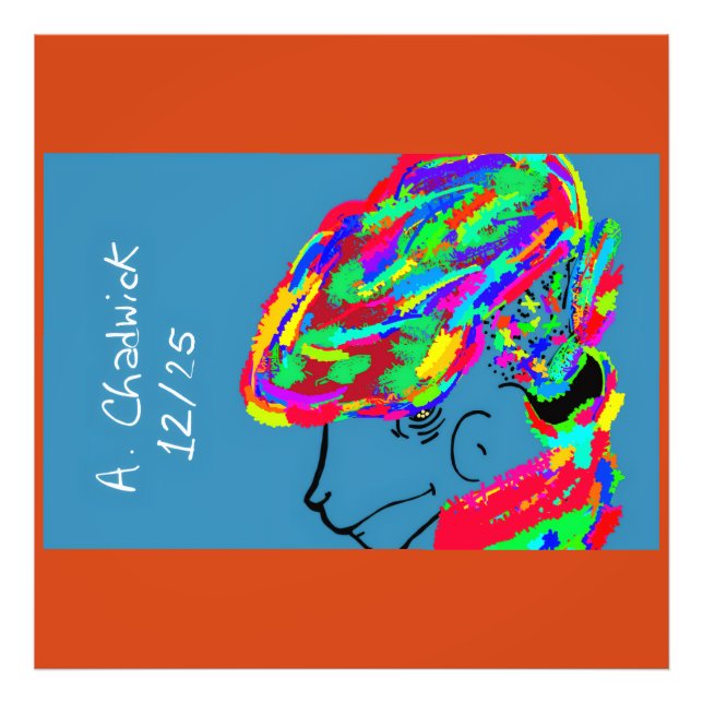 Webbed Scaled Fantasy Creature Photo Print (Front)