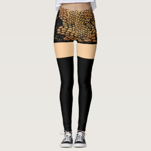 Webbed Short and Long Black Sock Leggings