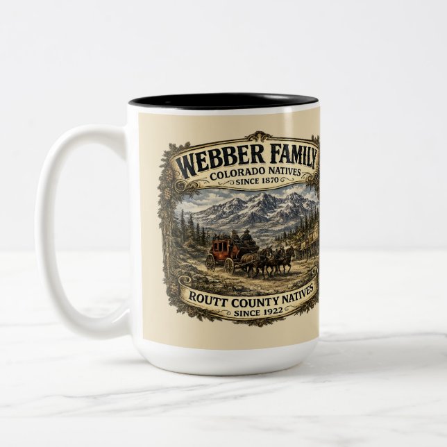 Webber Family Reunion Two-Tone Coffee Mug (Left)