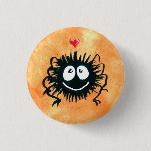 Webber the Spider Loves Halloween! 3 Cm Round Badge
