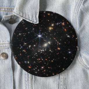 Webb's First Deep Field View of the Universe 6 Cm Round Badge