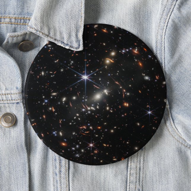 Webb's First Deep Field View of the Universe  6 Cm Round Badge (In Situ)