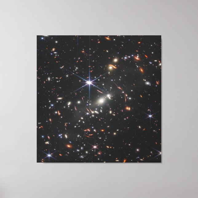 Webb's First Deep Field View of the Universe  Canvas Print (Front)