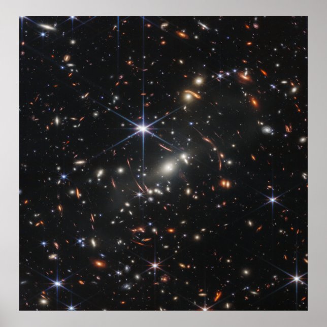 Webb's First Deep Field View of the Universe Poste Poster (Front)