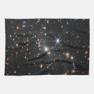 Webb's First Deep Field View of the Universe  Tea Towel