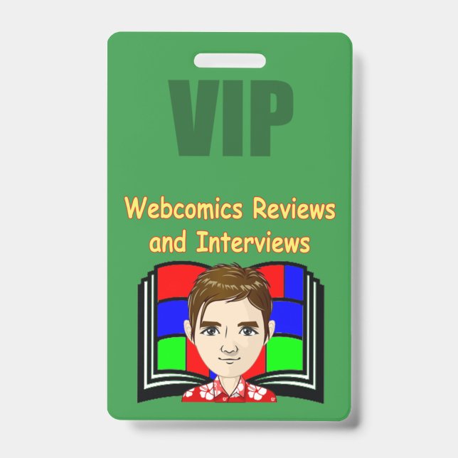 Webcomics Reviews & Interviews Badge ID Badge (Front)