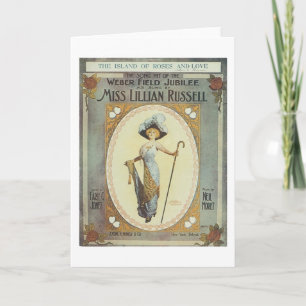 Weber Field Jubilee Vintage Songbook Cover Card