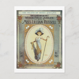 Weber Field Jubilee Vintage Songbook Cover Postcard