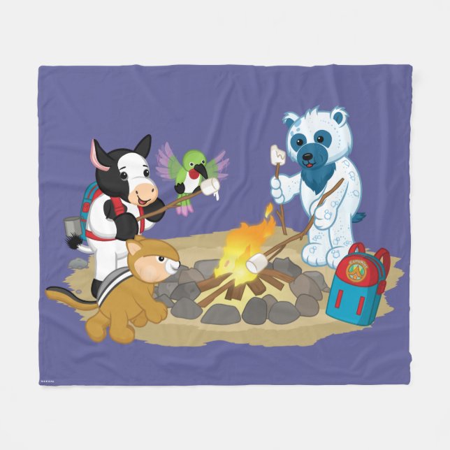 Webkinz | Campfire Marshmallows Fleece Blanket (Front (Horizontal))
