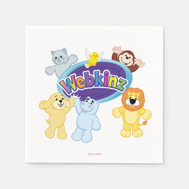 Webkinz: Come In and Play Napkin (Front)