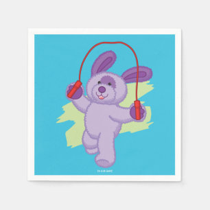 Webkinz Grape Soda Pup Skipping Rope Napkin