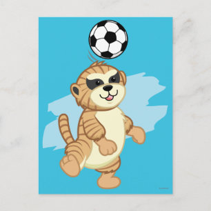Webkinz Meerkat Playing Soccer 2 Postcard