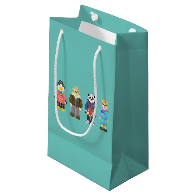 Webkinz Pixel Hosts Small Gift Bag (Front Angled)