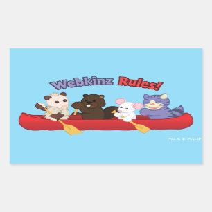 Webkinz Webkinz Rules Canoe Trip Rectangular Sticker