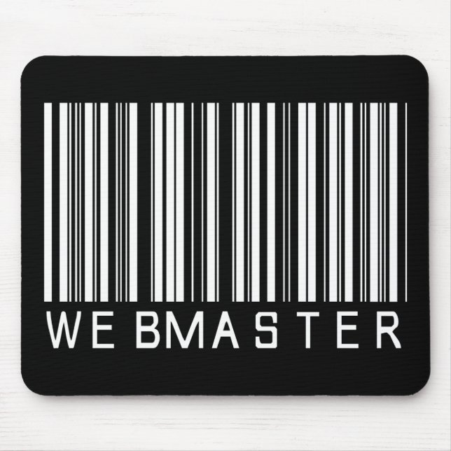 Webmaster Bar Code Mouse Pad (Front)