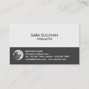 Webmaster Internet Business Card