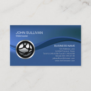 Webmaster Internet Globe Network Icon Business Card