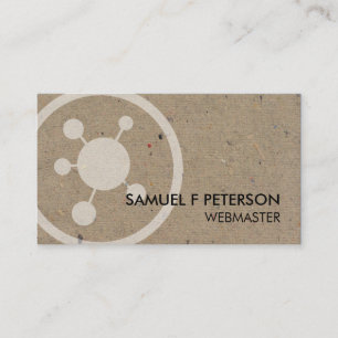 Webmaster Network Points Icon Business Card