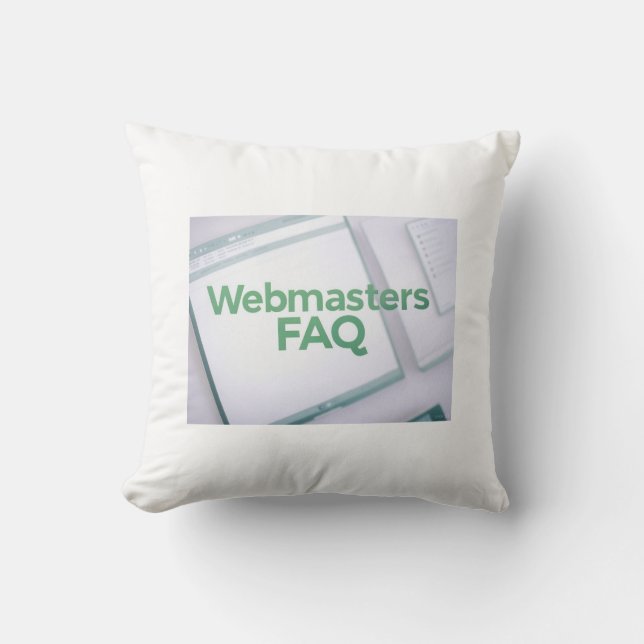 WebMasters FAQ Cushion (Front)