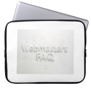 Webmasters FAQ Laptop Sleeve