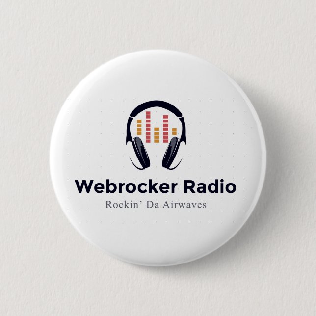 Webrocker Radio 6 Cm Round Badge (Front)