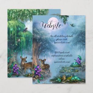 Website Bioluminescent Elegance Wedding Collection Enclosure Card