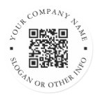 Website Link QR Code Minimal Business Name