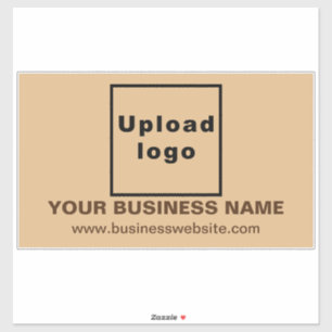 Website on Light Brown Large Rectangle Vinyl