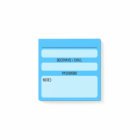 Website Password Post-It Notes (Blue)