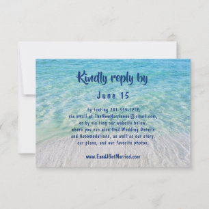Website RSVP Response Modern Tropical Beach Ocean