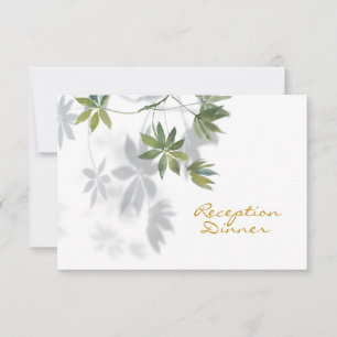 Website Tropical Leaf Shadow Reception Dinner RSVP