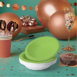 Website with a Green Background and White Border  Paper Plate