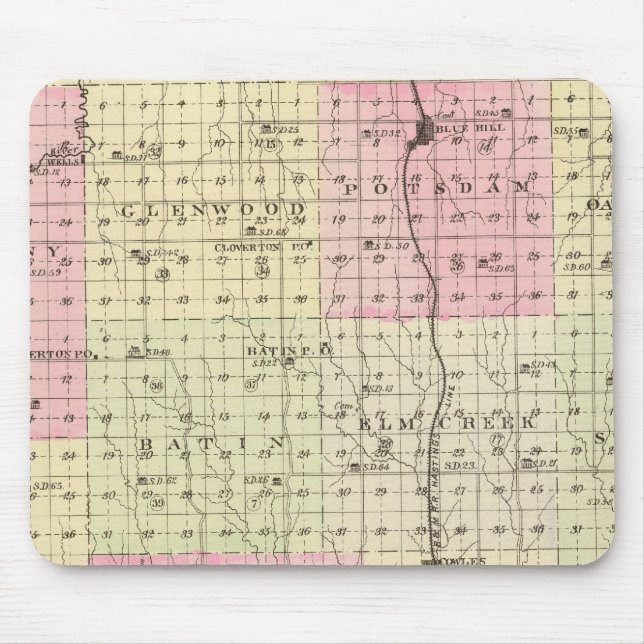 Webster County, Nebraska Mouse Pad (Front)