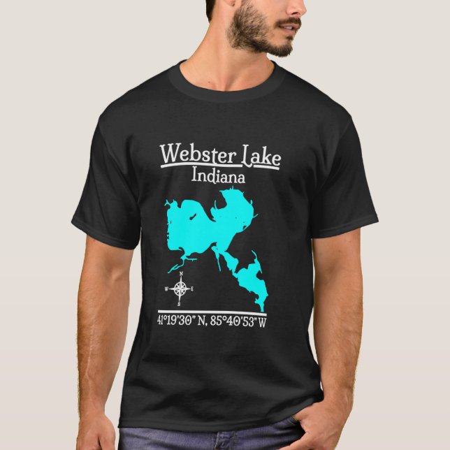 Webster Lake - Indiana T-Shirt (Front)