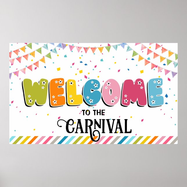 Wecome to the carnival  Banner Poster (Front)