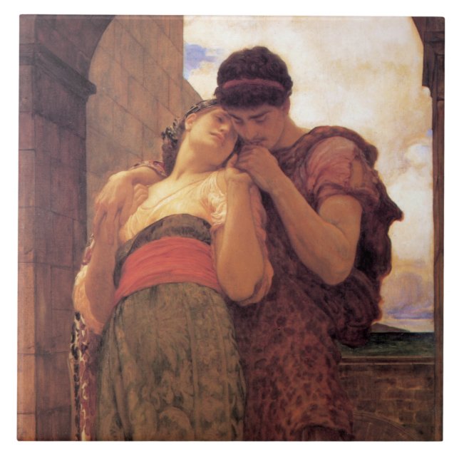 Wedded Bliss (by Frederic Leighton) Tile (Front)