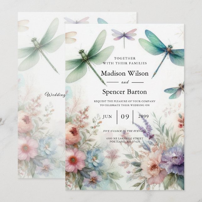 Wedding 4 invitation (Front/Back)