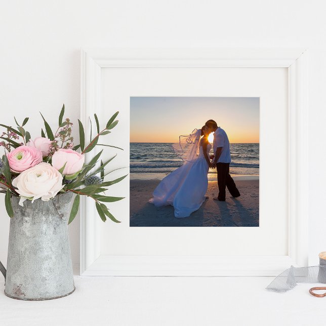 Wedding 8"x8" photo print (8x8 Square Wedding Photo)