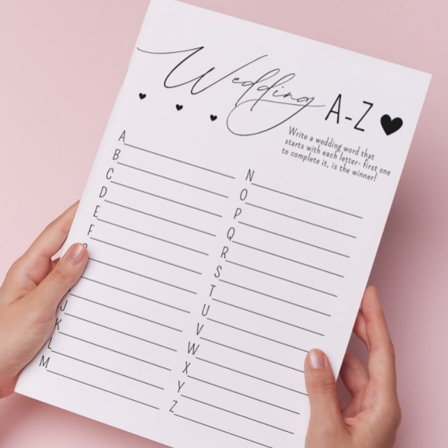 Wedding ABC Game Custom Letterhead (Creator Uploaded)
