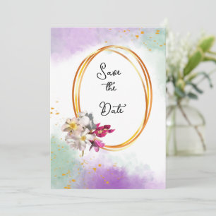 Wedding abstract invitation